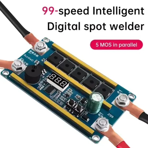 Kit de soldadura por puntos digital A99: Potencia de 1500A para baterías 18650 — imagen 2