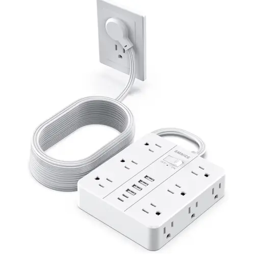 🔌 Regleta Multicontacto con Protector de Sobrecarga y Cable de 6 Metros – 12 Tomas + 6 Puertos USB (2 USB-C)'s photo #1