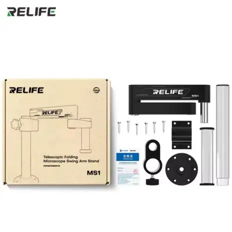 Soporte Telescópico para Microscopio RELIFE MS1 con Brazo Giratorio 360° – Montaje en Pared o Mesa's photo #3