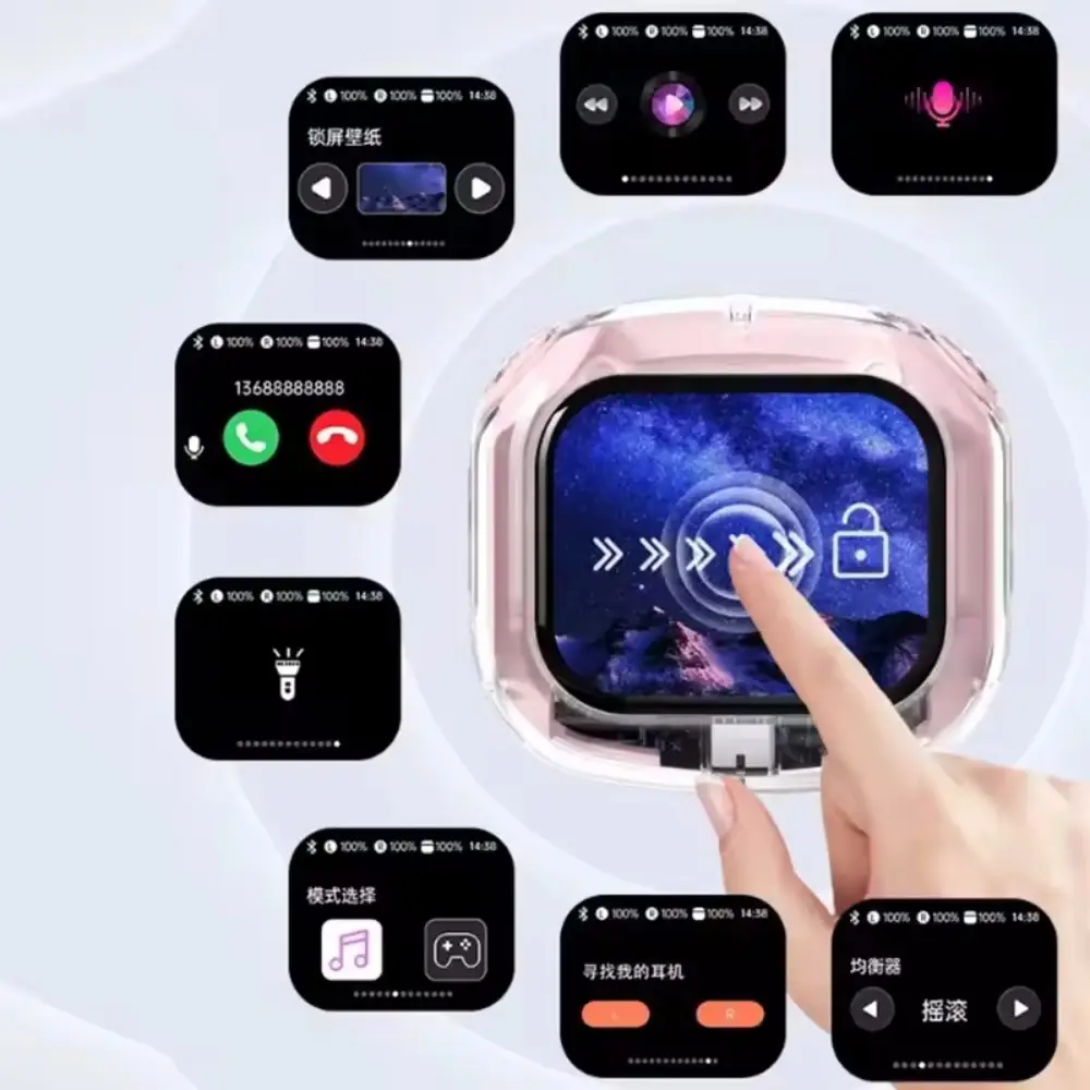 Audífonos TWS con pantalla táctil LCD a Color .'s photo #1