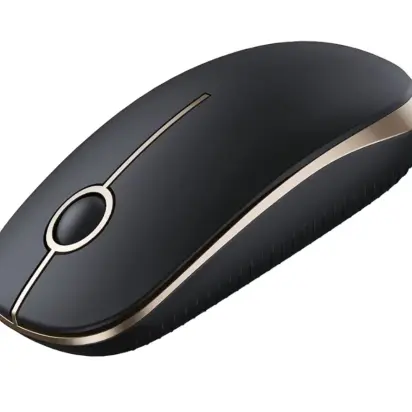 Mouse Inalámbrico Ultra Delgado VssPlor- Black & Gold's photo #3