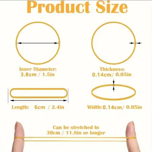 Set de 100 Ligas ( Bandas) Elásticas de Alta resistencia 38mm's photo #1