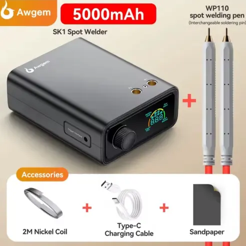 Awgem SK1 5000mAH- Soldadora de Punto Portátil con Lápices WP110*'s photo #1