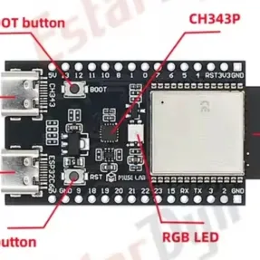 Placa Nano ESP32 Wifi+bluetooth+zigbee.USB Tipo C's photo #1