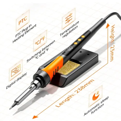 Kit Cautin 90W LCD TK917. 10 accesorios's photo #1