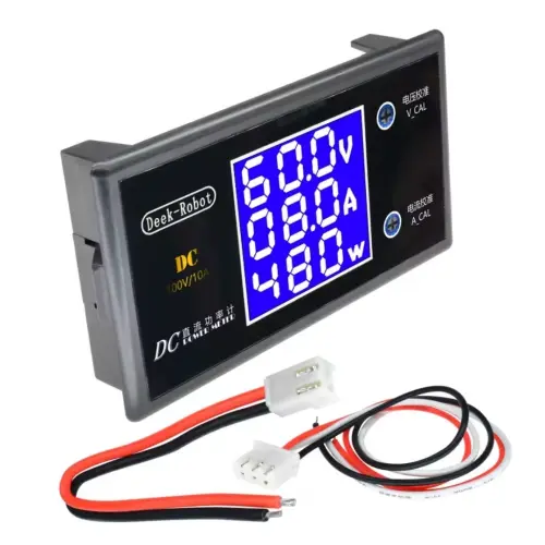 *Voltímetro Amperímetro Wattímetro Digital LCD DC 0-100V 10A 999W - Medidor 3 en 1 con Ajuste de Error*'s photo #1