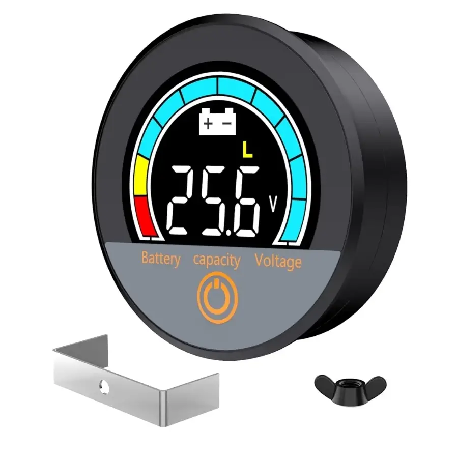 *Voltimetro Batería IP67 Impermeable DC 8-100V con LCD Retroiluminado y Alarma - Para Litio LiFePO4 y Plomo-Ácido*'s photo #1
