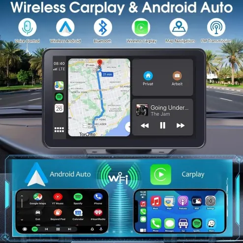 Pantalla GPS 12V-24V Android Auto portátil.'s photo #1