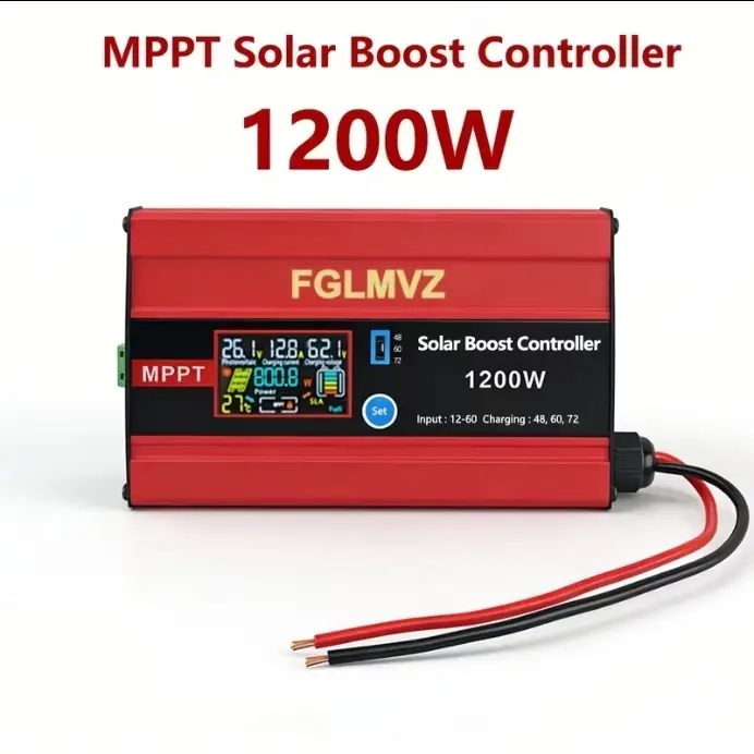 Controlador MPPT Solar Boost 30A 1200W - Carga Rápida Baterías Plomo/Gel/Litio 12V-60V's photo #1