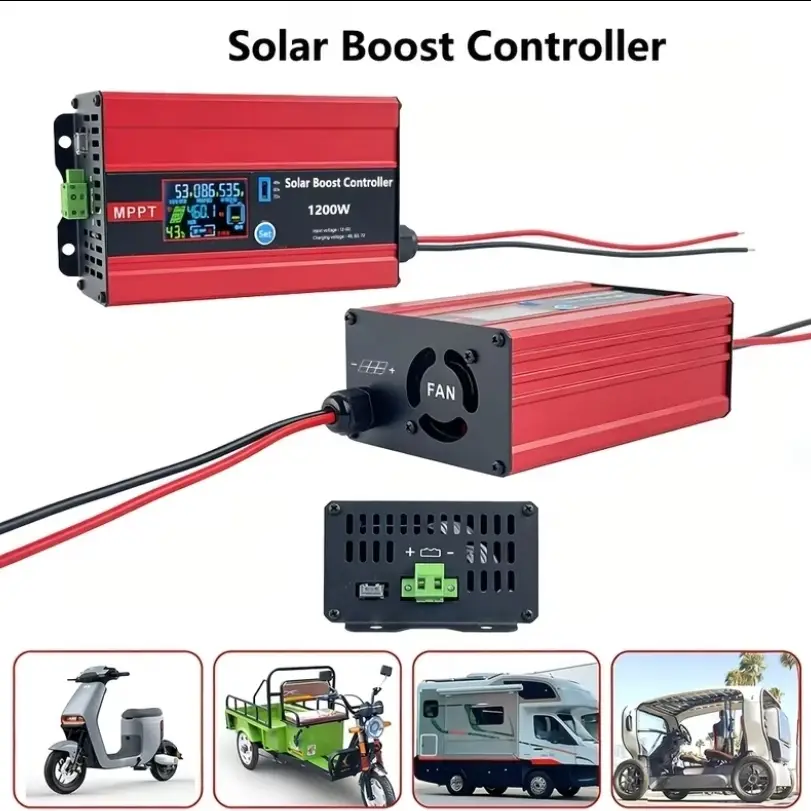 Controlador MPPT Solar Boost 30A 1200W - Carga Rápida Baterías Plomo/Gel/Litio 12V-60V's photo #3