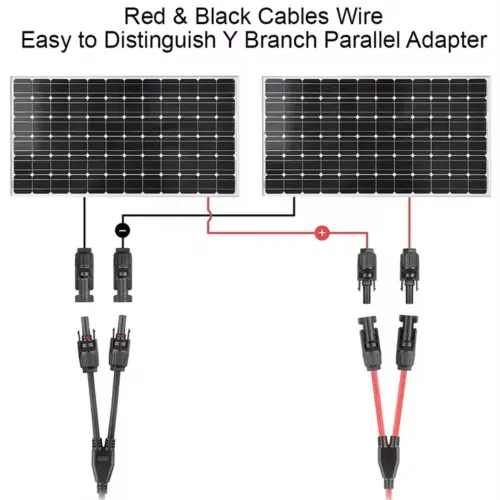 Par Conectores Y Solar MC4 1H2M + 1M2F + 4mm² AWG12 30A 1000VDC IP67 + Sellos Dobles's photo #1