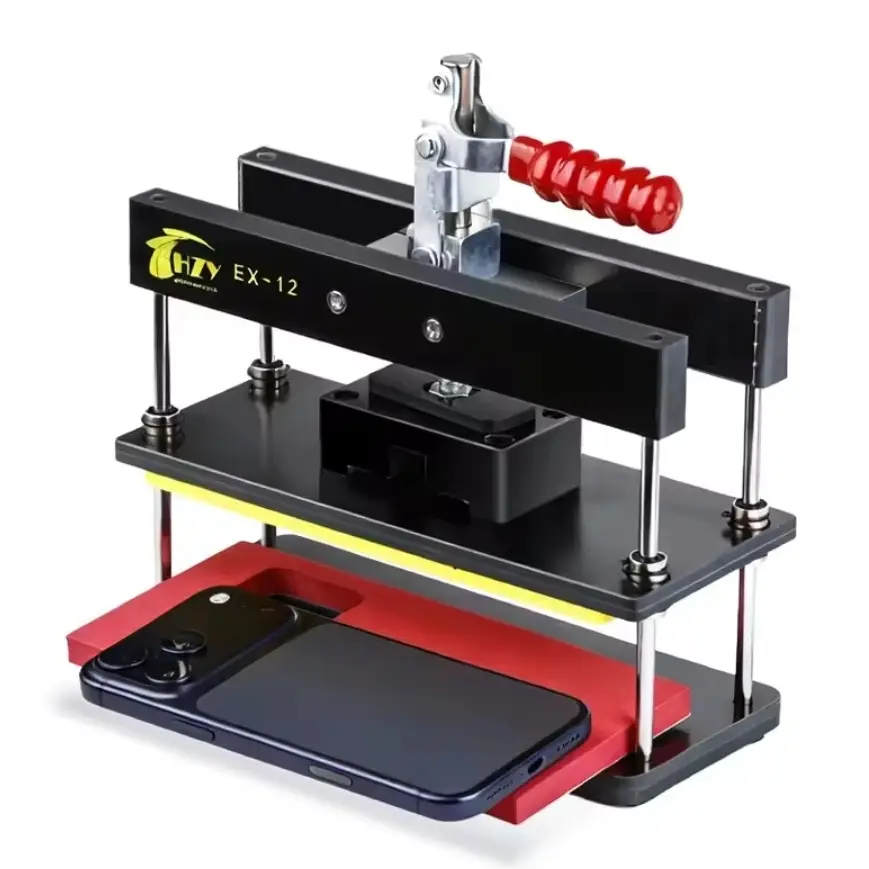 Prensa Universal HZY EX-12 para Pegar Pantalla y Tapa Trasera iPhone X a 17 Pro Max Android, Ajustable's photo #1