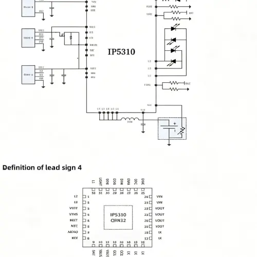 IC IP5310 Power Bank SoC 2.4A con QC y linterna's photo #2