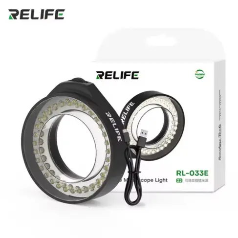 RELIFE RL-033E Fuente Luz Microscopio Ajustable Cabezal Pequeño 32 LEDs Brillo Regulable's photo #1