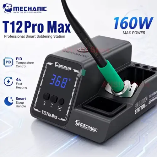 MECHANIC T12 Pro Max Estación Soldar 160W PID 4s Calentamiento Rápido Sleep T12 Handle's photo #1