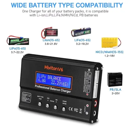 Lipo Battery Charger 1S-6S Balanceador Descargador's photo #1
