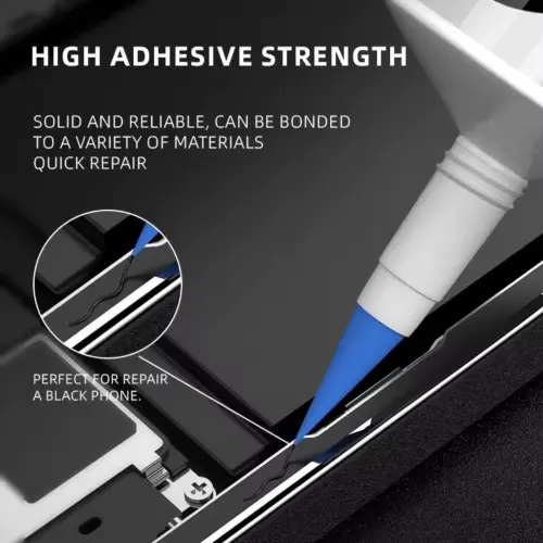 LUOWEI Pegamento Carbon Fiber Glue 50ML Viscoking Negro Fuerte Para Reparación LCD Borde Estrecho iPhone Android's photo #1