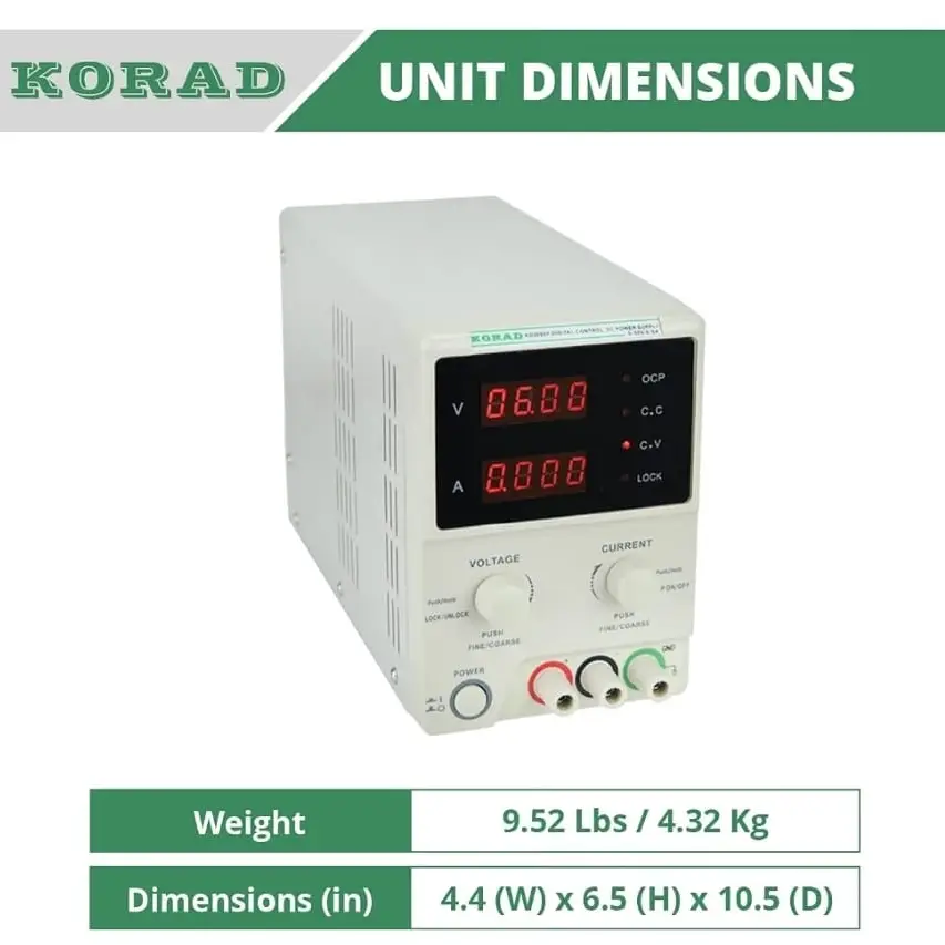 KORAD KD3005P Fuente Alimentación Laboratorio Profesional Programable 30V 5A Lineal Digital's photo #3