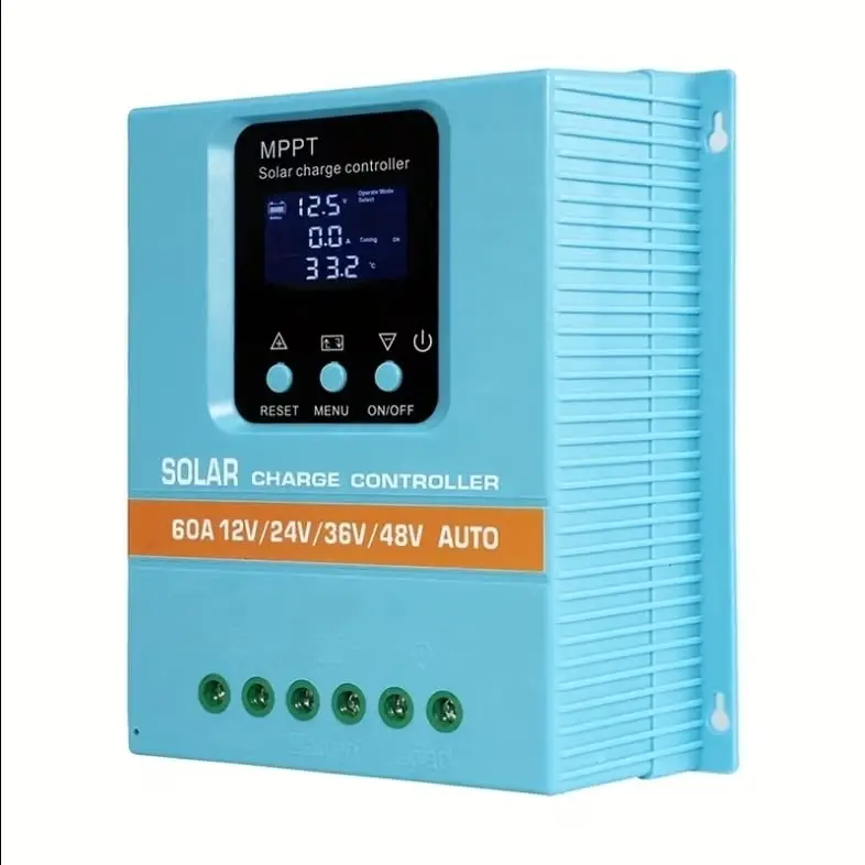 Controlador Solar MPPT 60A LCD Dual USB 12/24/36/48V Plomo/Litio 7 Modos - E1068's photo #1