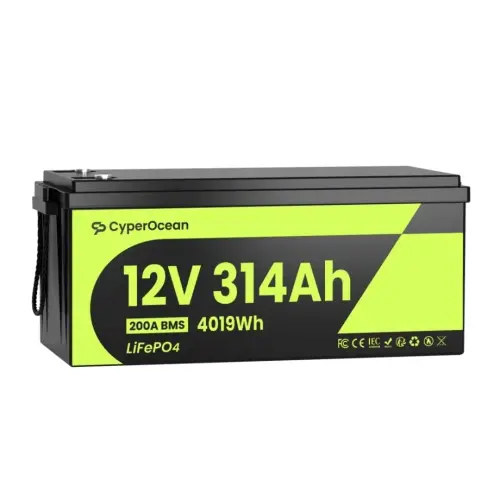 Batería CyperOcean LiFePO4 12V 314Ah 4019Wh BMS 200A E1034 — imagen 1