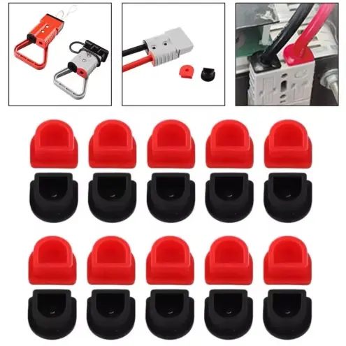 Tapa Sellado Conector Anderson 50A 2Pcs Plástico Weatherproof Antipolvo Cable - E1051 — imagen 2