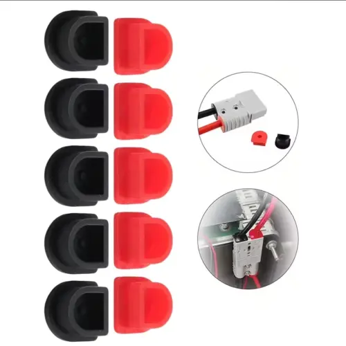 Tapa Sellado Conector Anderson 50A 2Pcs Plástico Weatherproof Antipolvo Cable - E1051 — imagen 1