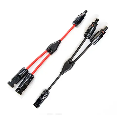 Kit Conectores MC4 Solares Tipo Y 4 Cables + 2 Llaves Montaje M0990 — imagen 2