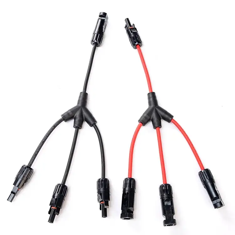 Kit Conectores MC4 Solares Tipo Y 4 Cables + 2 Llaves Montaje M0990 — imagen 5