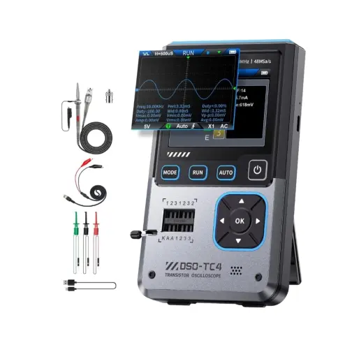 Osciloscopio FNIRSI DSO-TC4 3 en 1 10MHz 48MSa/s Transistor Tester DDS M1064 — imagen 1