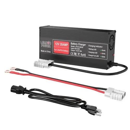 Cargador de Batería Litio LiFePO4 12V 20A 14.6V M1088 — imagen 3