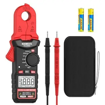 Pinza Amperimétrica KAIWEETS KC200D 2000 Cuentas M1093 — imagen 2