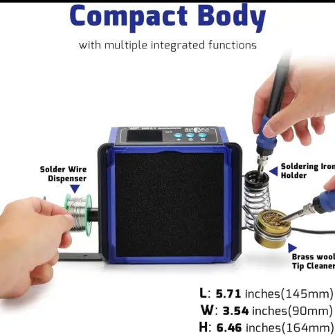 Estacion Soldadura 2 en 1 WEP 948 DQ-II con extractor de humo doble filtro E1029 — imagen 3