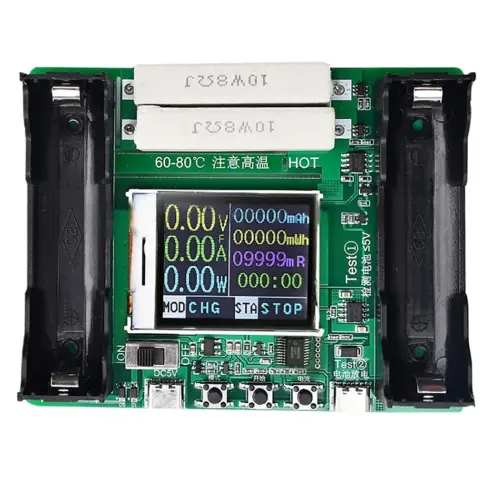 Tester Módulo probador de capacidad de batería tipo C, 2 puertos, 18650 MAh, MWh, pantalla Digital, medición de batería de litio, Detector de potencia  M0694 — imagen 1