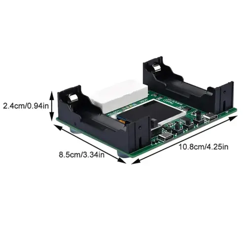 Tester Módulo probador de capacidad de batería tipo C, 2 puertos, 18650 MAh, MWh, pantalla Digital, medición de batería de litio, Detector de potencia  M0694 — imagen 2