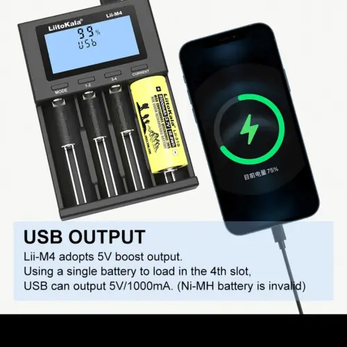 Cargador tester bateria liteon LiitoKala lii-m4's photo #3