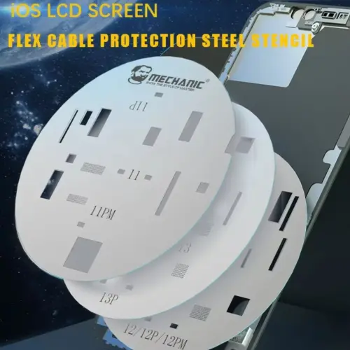 Kit Mechanic-plantilla de acero UFO, protección de pantalla LCD para iPhone 11, 12, 12mini, 12Pro max, 13. Stencil M0490 — imagen 1