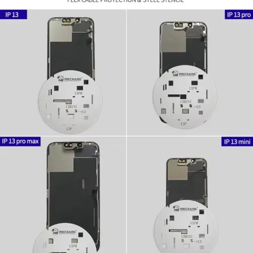 Kit Mechanic-plantilla de acero UFO, protección de pantalla LCD para iPhone 11, 12, 12mini, 12Pro max, 13. Stencil M0490 — imagen 5