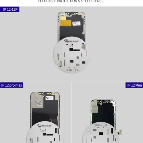 Kit Mechanic-plantilla de acero UFO, protección de pantalla LCD para iPhone 11, 12, 12mini, 12Pro max, 13. Stencil M0490 — imagen 4