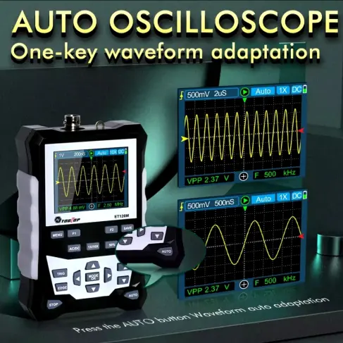 TOOLTOP-osciloscopio Digital portátil ET120M, 120MHz M0307 — imagen 5