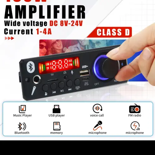 MP3 BLUETOOH 160w 12v  AMPLIFICADOR M0387 — imagen 4