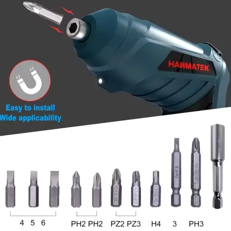 Destornillador recargable    НАNMATEK 3.6V LI-ON M0749 — imagen 5