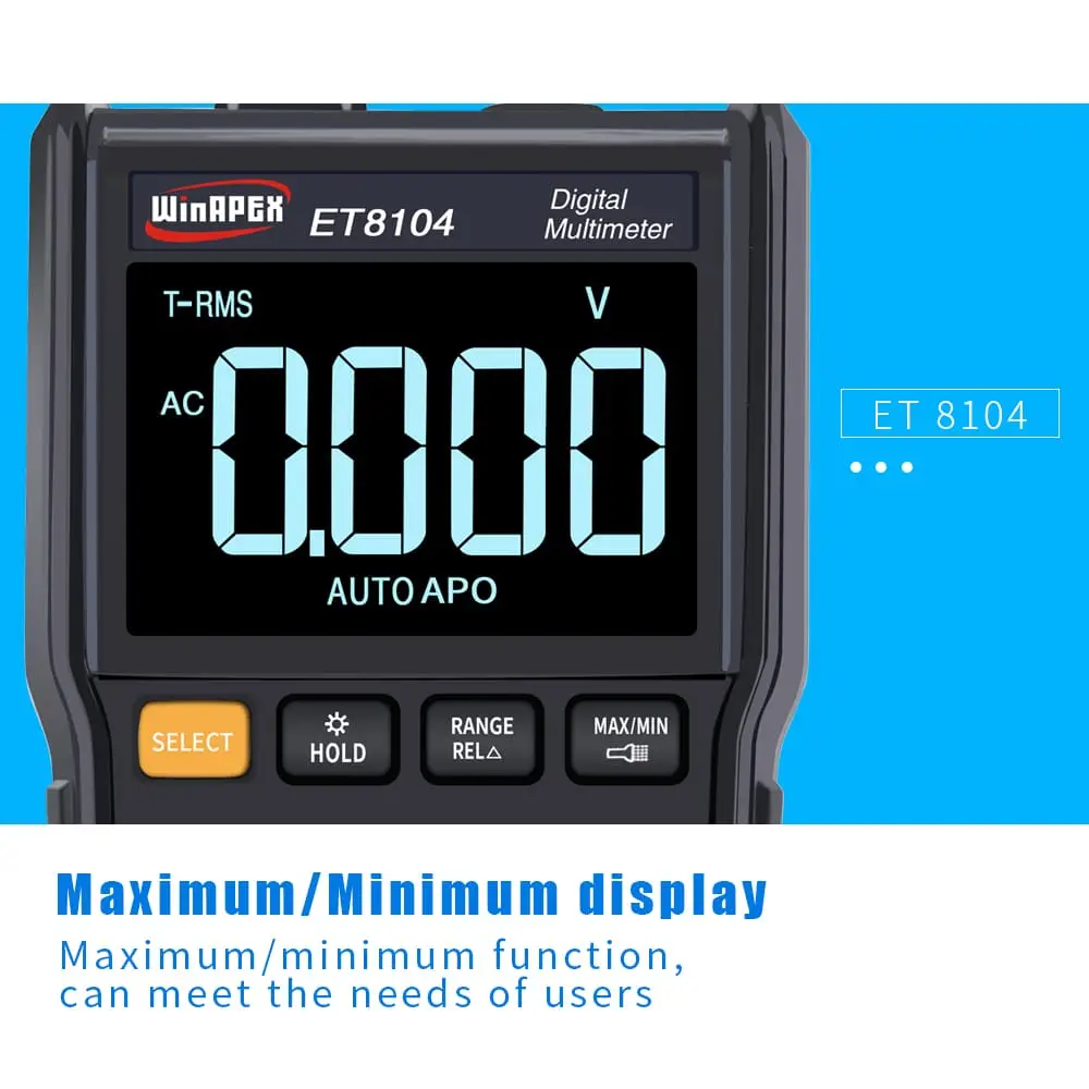 Multimetro WINAPEX ET8104  M0314 — imagen 3