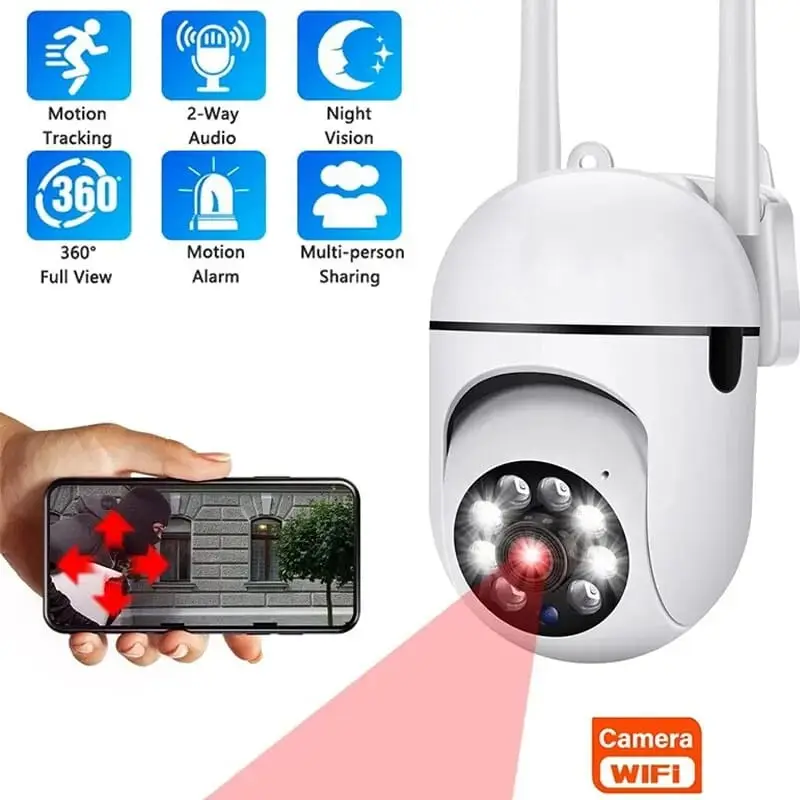 Cámara de vigilancia de seguridad inalámbrica para exteriores, cámara IP de 2MP, 108OP, M0764 — imagen 1