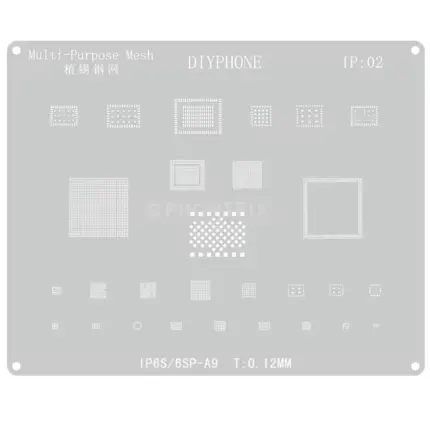 Plantilla Iphone 11 a 16  DIYPHONE de 0,12 mm BGA Stencil M0526 — imagen 3
