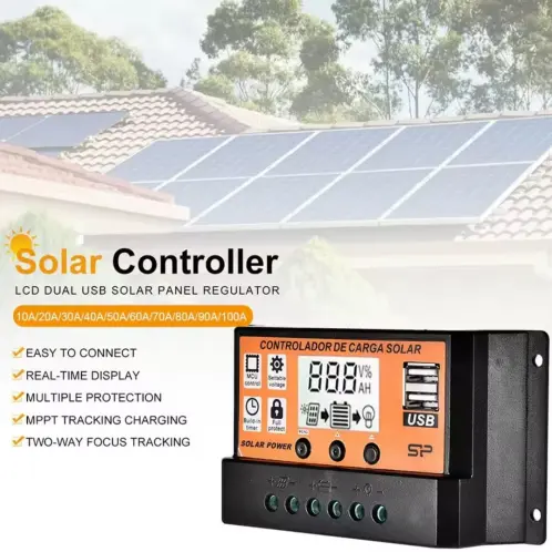 Controlador de carga Solar  PWM, 100 A PW M0786 — imagen 4