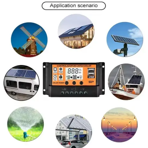 Controlador de carga Solar  PWM, 100 A PW M0786 — imagen 2