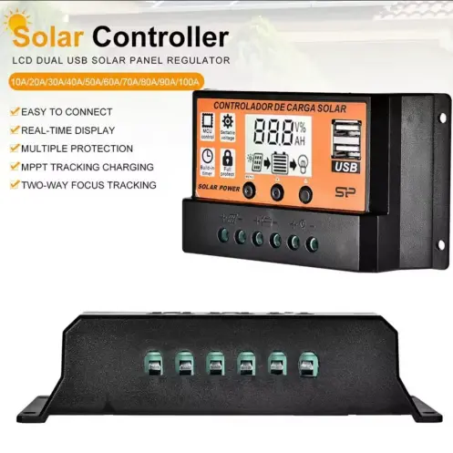 Controlador de carga Solar  PWM, 100 A PW M0786 — imagen 5