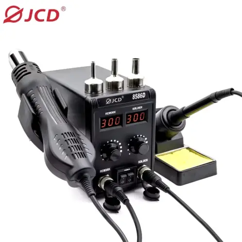 Estación de soldadura JCD 8586D 2 en 1 caliente de 750W M0395 — imagen 1