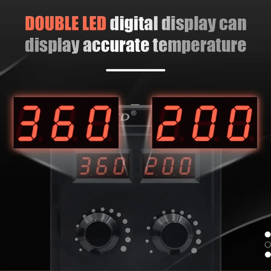 Estación de soldadura JCD 8586D 2 en 1 caliente de 750W M0395 — imagen 6