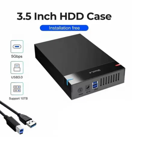 Caja HDD/SSD 2.5-3.5 Carcasa Externa USB 3.0 SATA Hasta 10TB M0792 — imagen 1